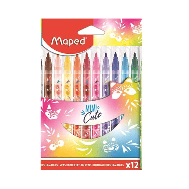 Marcadores Maped Mini Cute - 12 Unidades