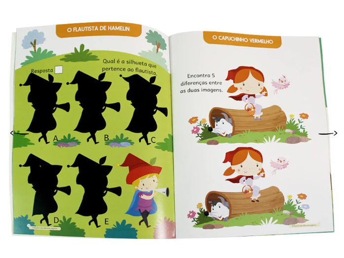 Livro para colorir - Brincar com os Contos – Puzzles