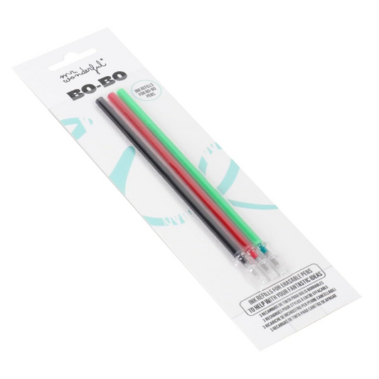 Recargas Mr. Wonderful p/ Canetas apagáveis Preto, Vermelho e Verde