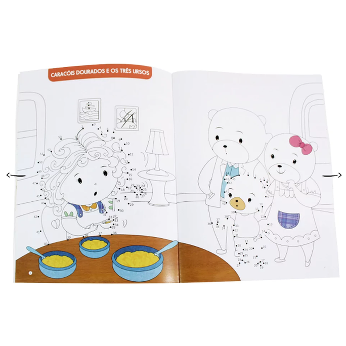 Livro para colorir - Brincar com os Contos – Ponto a Ponto