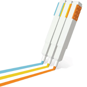 Sublinhadores LEGO 3 unidades