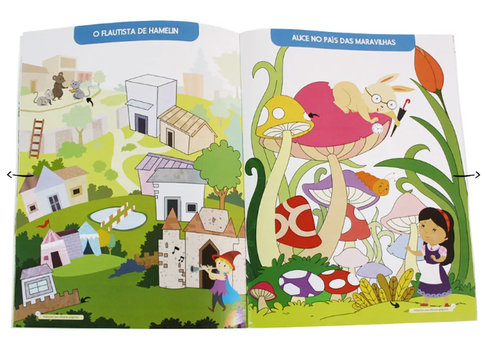 Livro para colorir - Brincar com os Contos – Labirintos