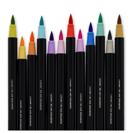Conjunto de 12 marcadores de pincel pastel Legami