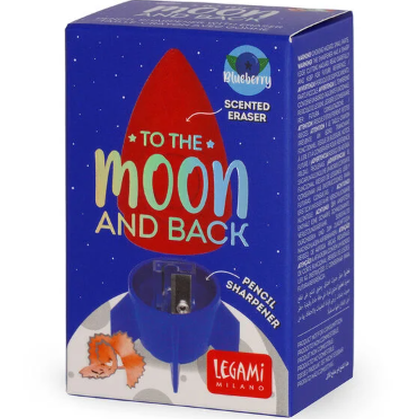 Afia com borracha com cheiro a mirtilo Legami - To The Moon And Back