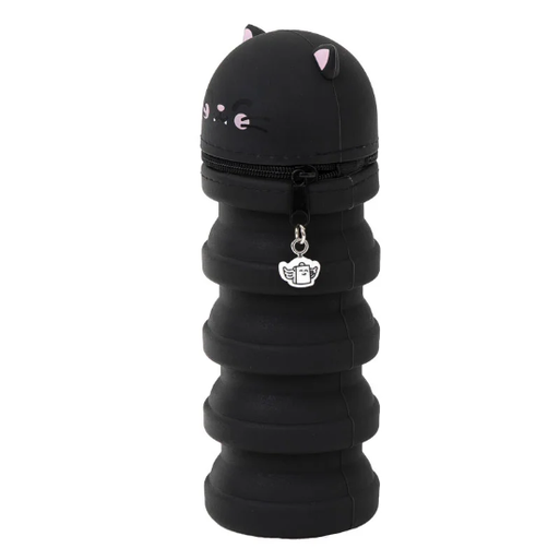 Estojo extensível em silicone - Gato preto Mr Wonderful