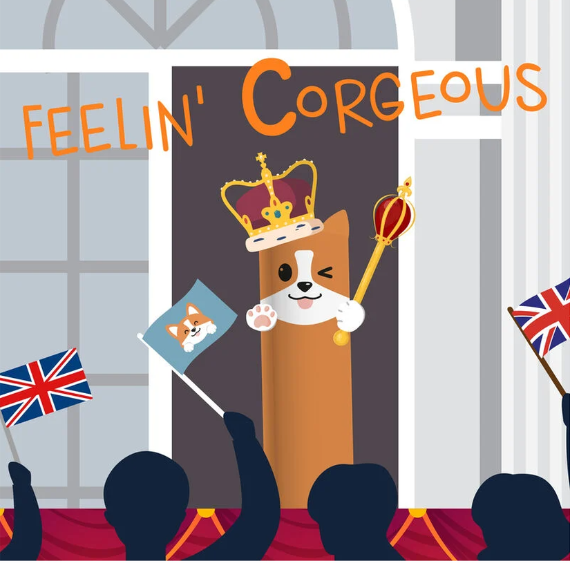 Caneta apagável Corgi - Papelaria Encantada