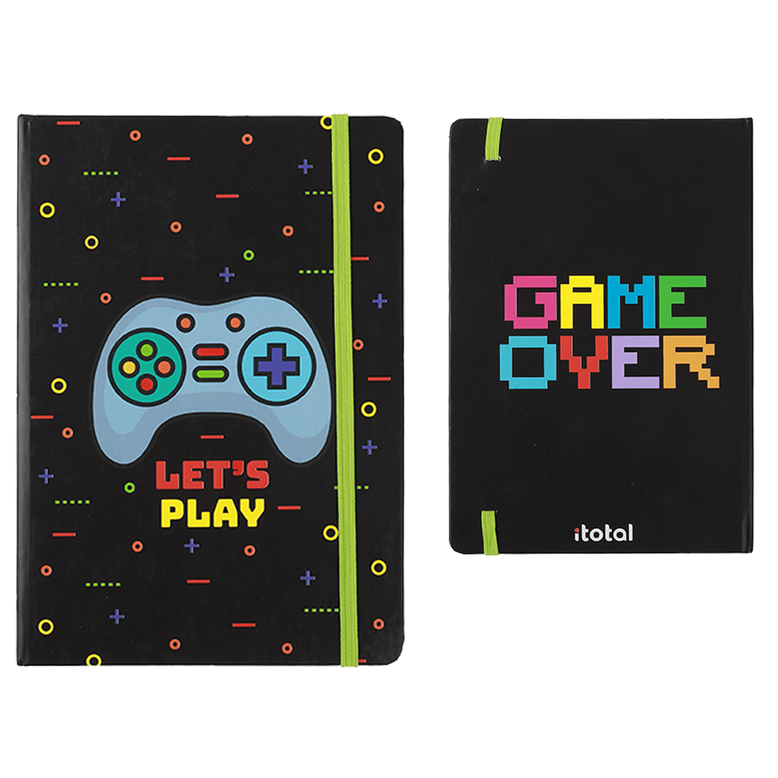 Caderno c/elástico A5 liso Let's Play