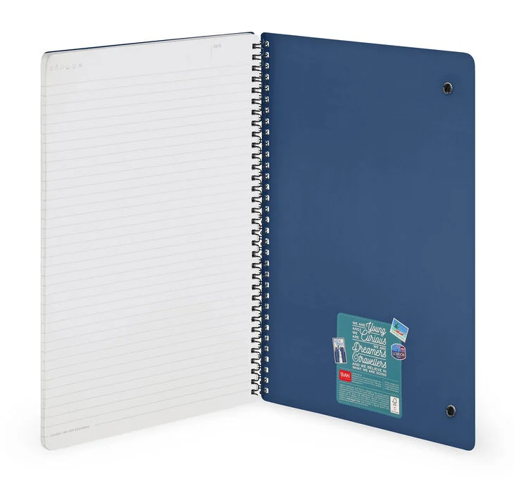 Caderno A4 Legami Espiral Maxi Travel Stickers