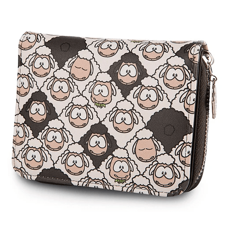 Carteira c/ figuras de ovelhas, 12X9,5cm - Wooly Gang 2 NICI