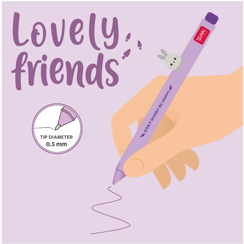 Caneta lovely friends Coelho legami n.º24 - Nova versão