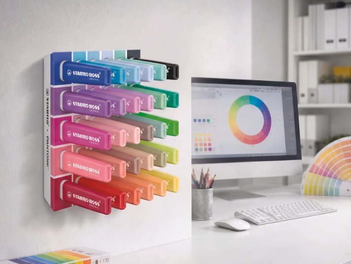 Sublinhadores STABILO x PANTONE – Caixa de 30 BOSS ORIGINAL | Edição Limitada