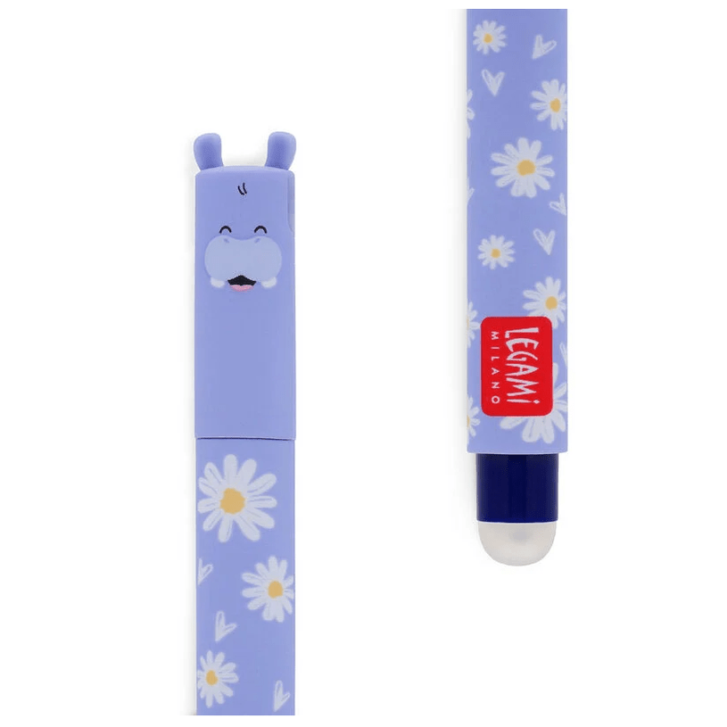 Caneta apagável Hipopótamo - Papelaria Encantada
