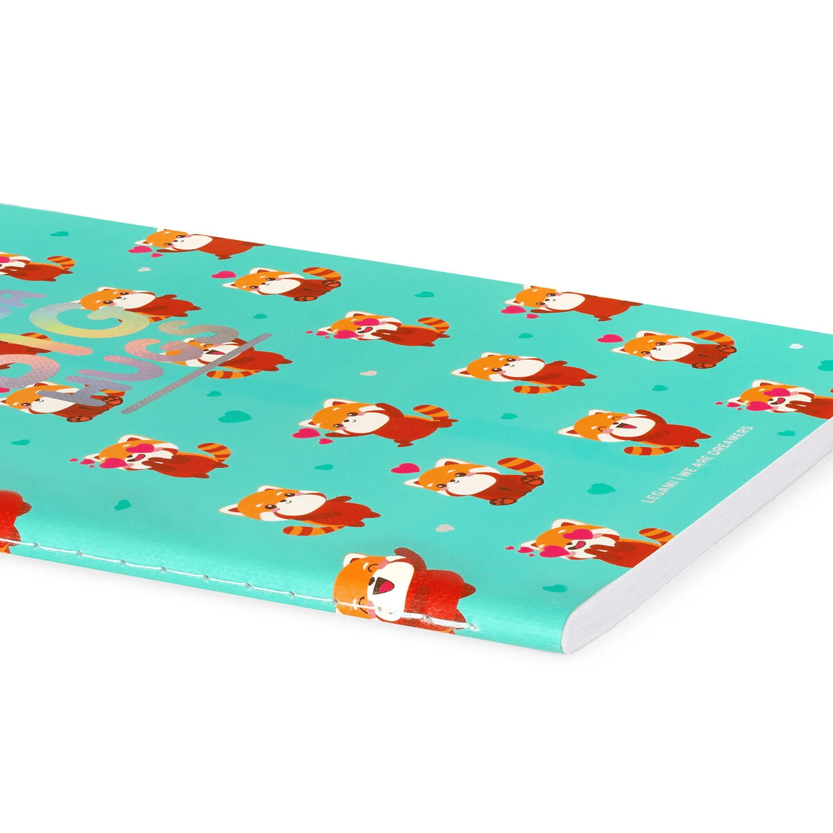 Caderno A5 Liso panda vermelho Legami