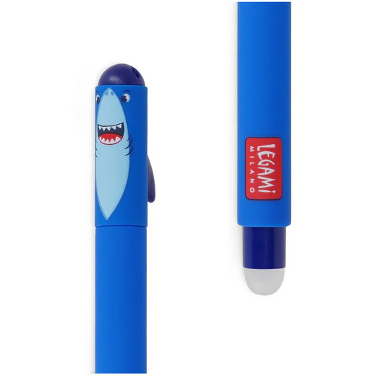 Caneta apagável Tubarão - Papelaria Encantada