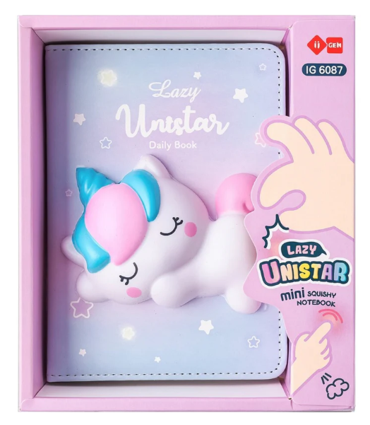Caderno Gift Squishy A6 Lazy Stars Unistar