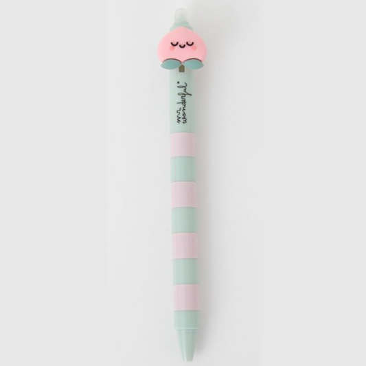 Caneta Apagável e retrátil Pêssego - Mr. Wonderful