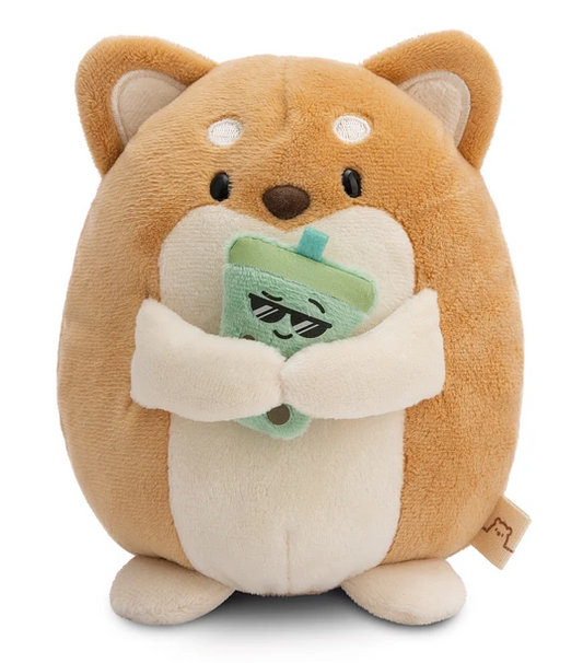 Mymochi Hello Edition, Cão Hiro 16cm,c/chá de bolhas em caixa