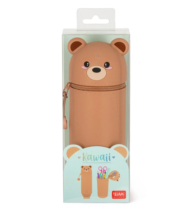 Estojo de silicone macio 2 em 1 - Kawaii Teddy Bear