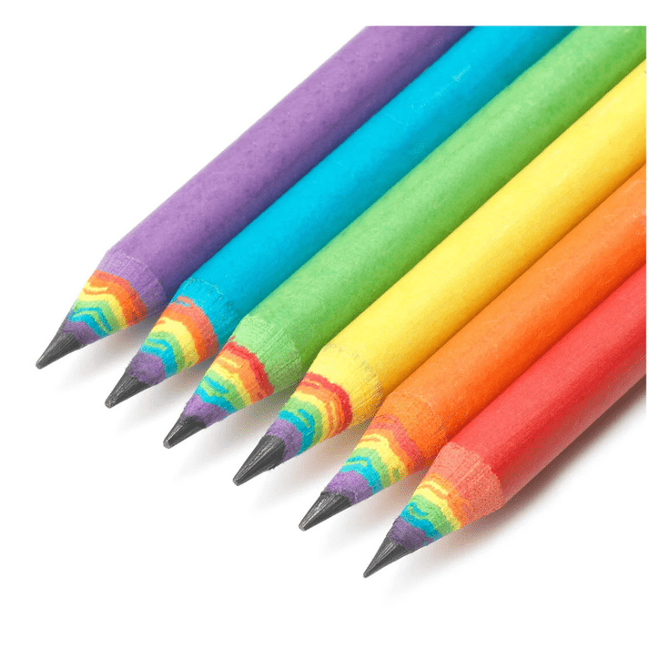 Conjunto de 6 lápis de grafite HB feitos de papel reciclado Legami