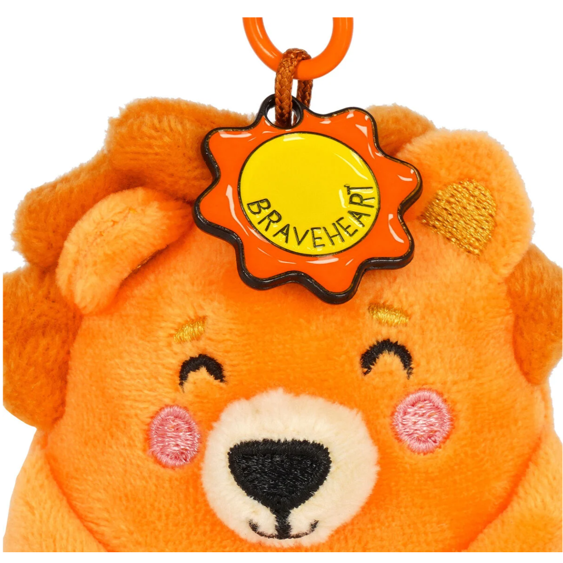 Porta-chaves de peluche leão - Pequeno e super macio!