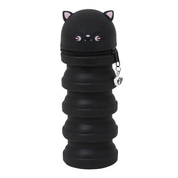 Estojo extensível em silicone - Gato preto Mr Wonderful