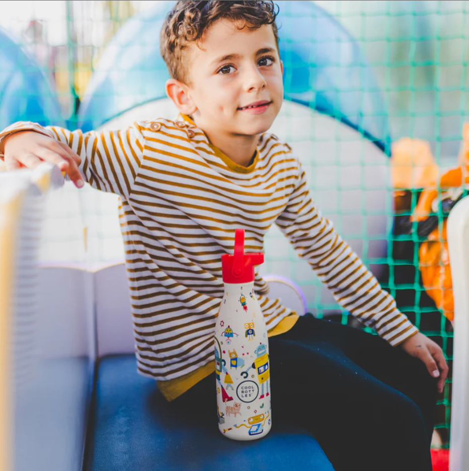 Garrafa térmica Cool Bottles Kids Messy Robots 350ML