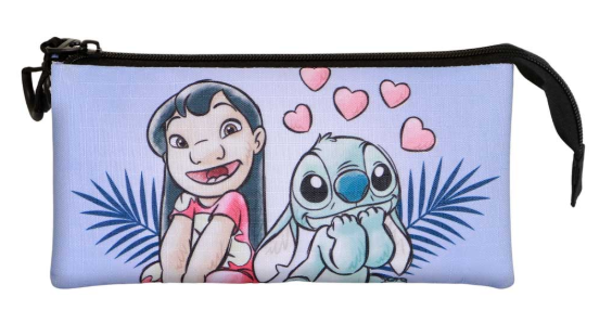 Estojo triplo Lilo & Stitch