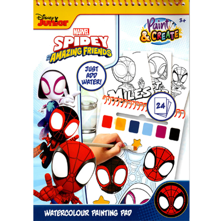 Livro de pintar com aguarelas Spidey