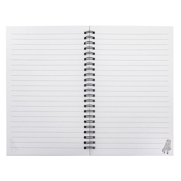 Caderno Wednesday com violino