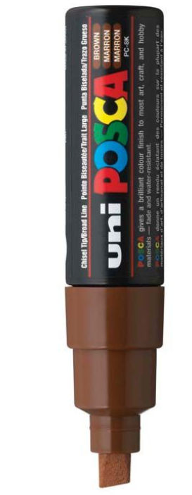 Marcador uni posca 8K Castanho 42