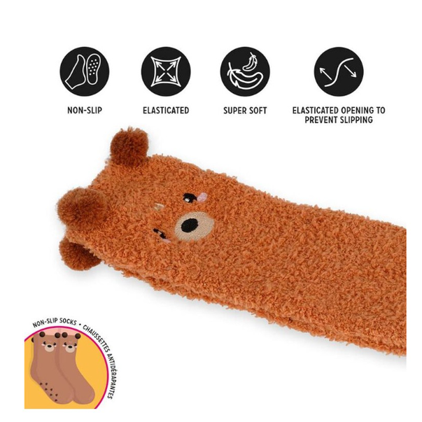 Meias antiderrapantes Legami Urso Adulto