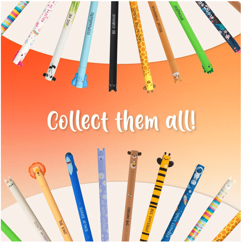 Caneta apagável Hipopótamo - Papelaria Encantada