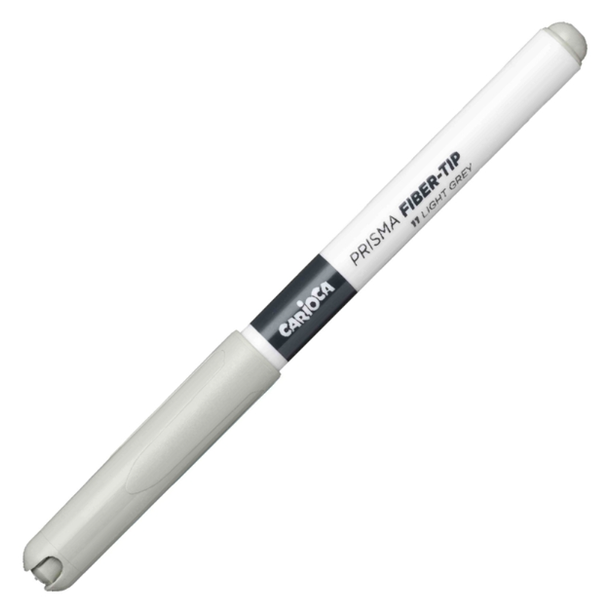 Marcador Carioca plus Prisma fiber-tip Cinza claro