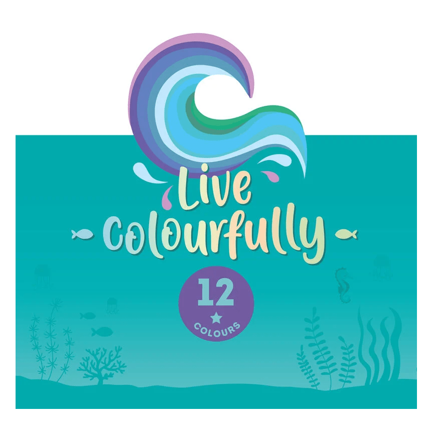 Conjunto 12 lápis de cor Ocean Palette Legami