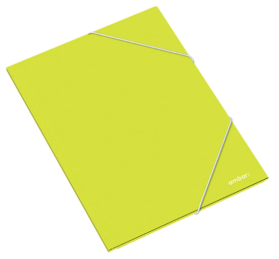 Capa com Elástico Ambar School Almaço Cartolina A4 Verde