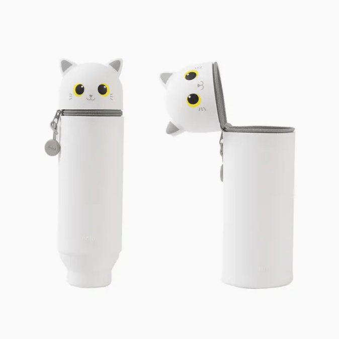 Estojo silicone itotal Gato Branco / Cinza