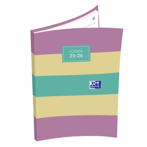 Agenda Escolar Semanal 12 Meses 2025-2026 Oxford Color Block A6