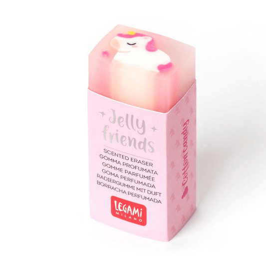 Borracha Unicórnio com cheiro a algodão doce - Papelaria Encantada