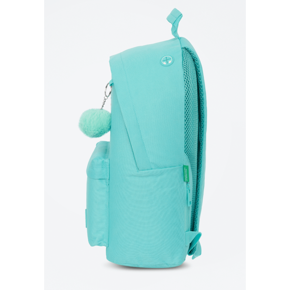 Mochila escolar Benetton Turquesa 41cm