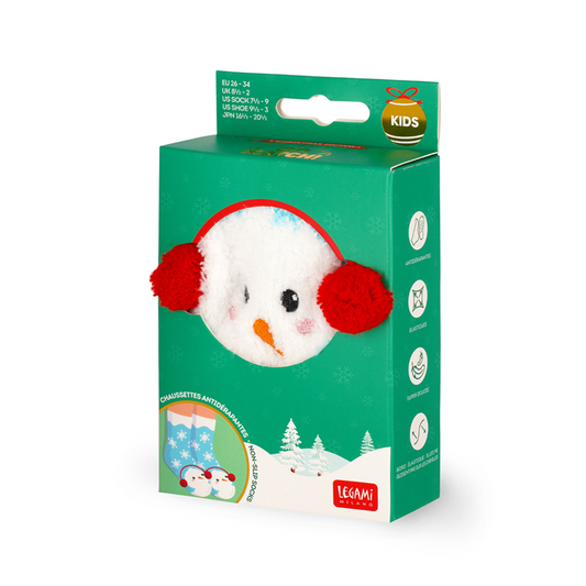 Meias antiderrapantes Legami Boneco de Neve criança