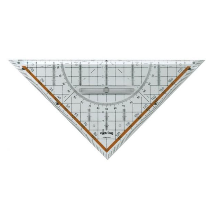 Esquadro geometrico rotring 20cm