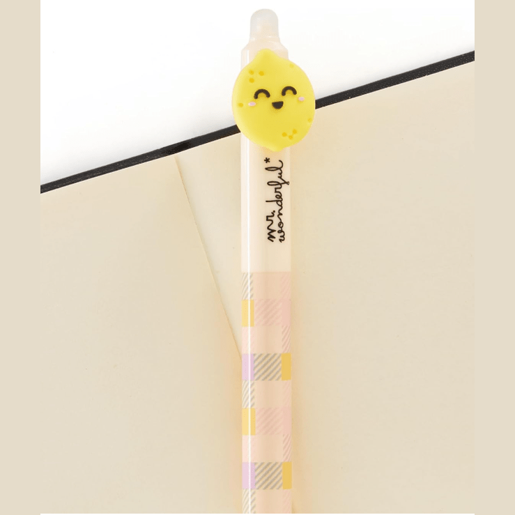 Caneta Apagável e retrátil Limão - Mr. Wonderful