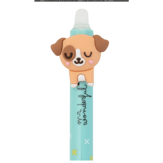 Caneta Apagável e retrátil Cão - Mr. Wonderful
