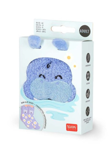 Meias antiderrapantes Legami Hippo Adulto