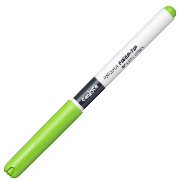 Marcador Carioca plus Prisma fiber-tip Verde claro