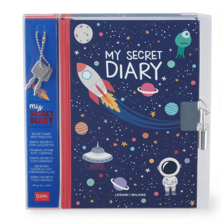 Diário Secreto com Cadeado - Meu Diário Secreto Espaço Legami