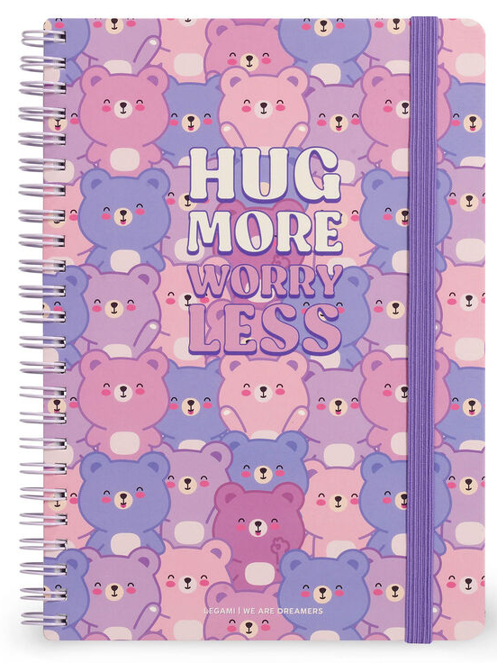 Caderno Legami A5 Espiral linhas - Teddy Bear