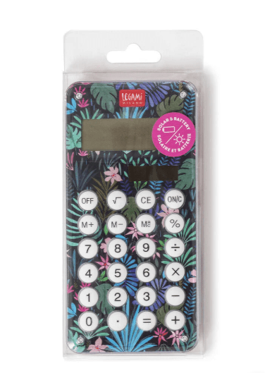 Calculadora Flora com Labirinto no Verso - Calcoolator Legami