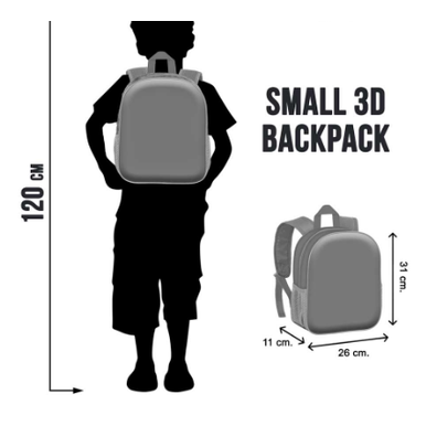 Mochila 3D Stitch & Angel 32cm - Papelaria Encantada