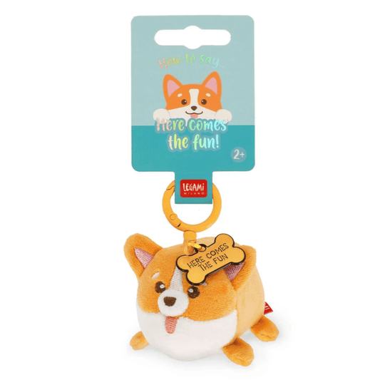Porta-chaves de peluche corgi - Pequeno e super macio!